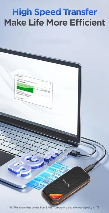Высокоскоростной съёмный SSD накопитель 8ТВ