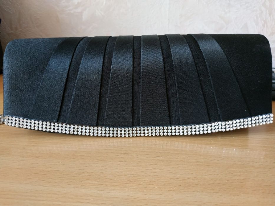 Чорний клатч, сумка, жіноча сумка