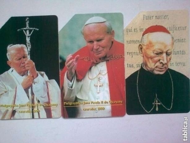 karty telefoniczne papież jan paweł 2