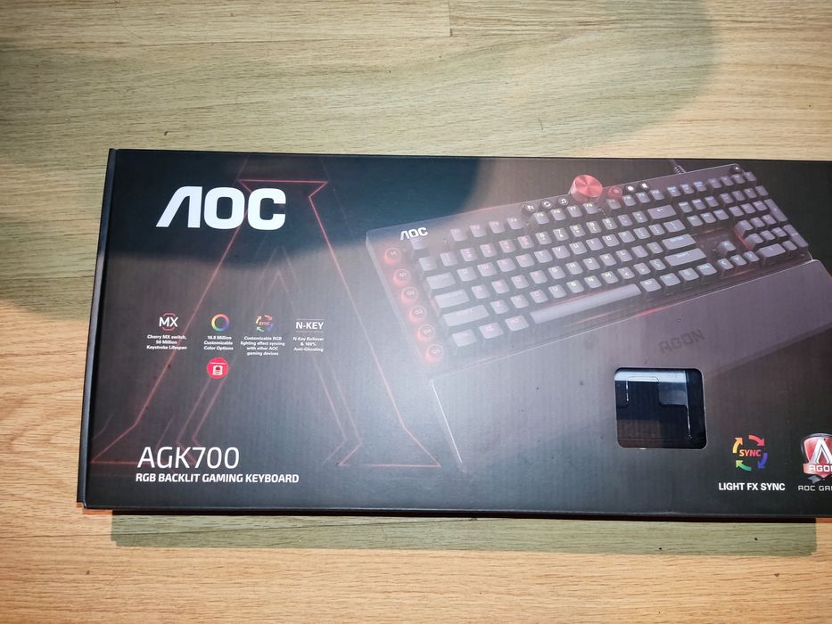Teclado mecânico aoc mx red