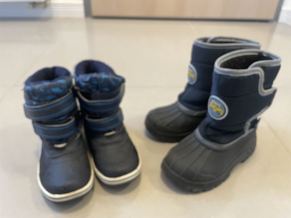 Buty zimowe śniegowce 28 - 2 pary