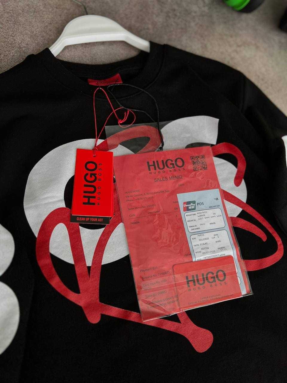 Світшот Boss Luxe Graffiti з біркою та qr-code i57/7684
