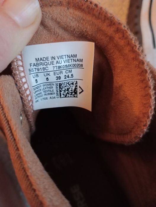 Buty damskie skórzane Converse