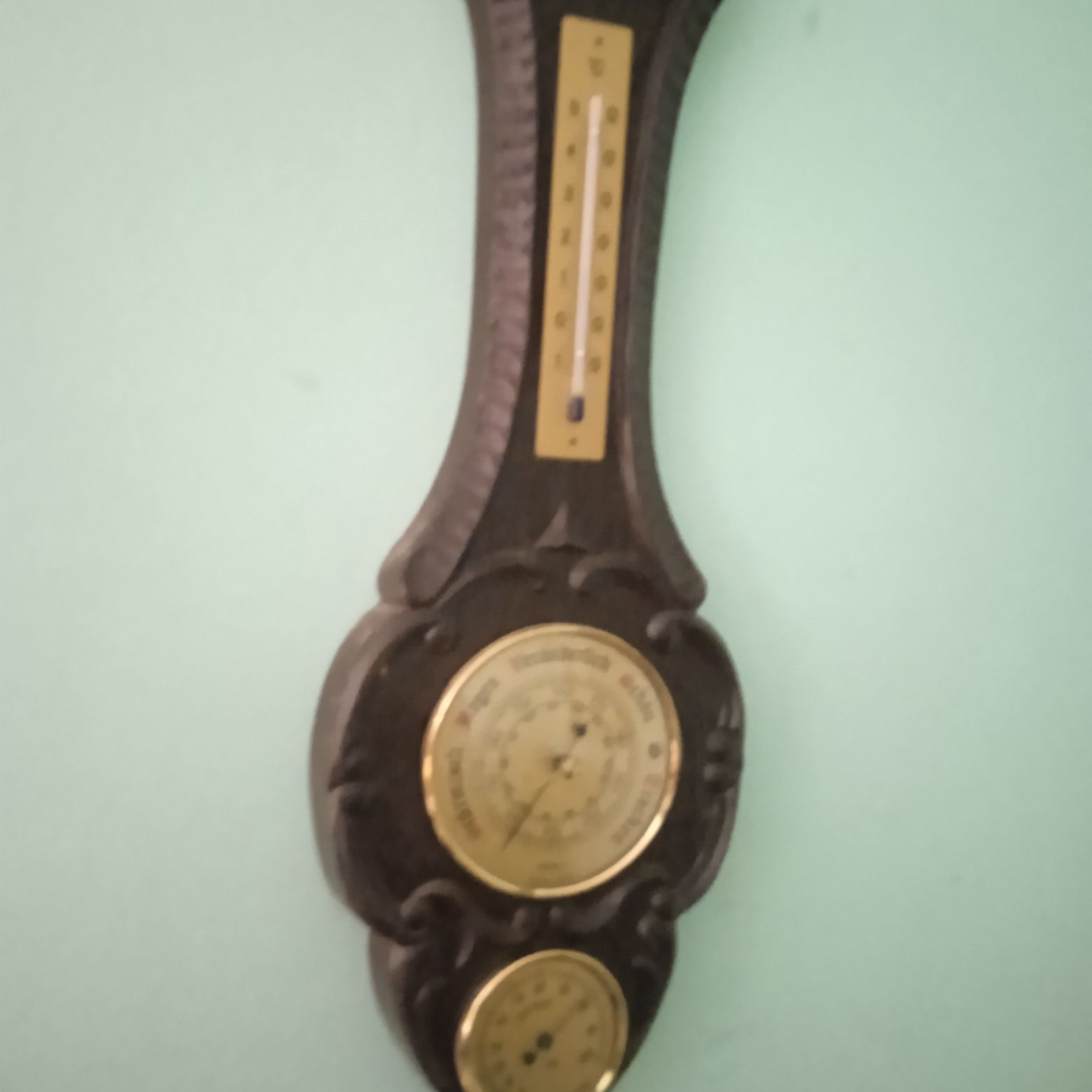 Stary barometr hydrometr termometr 3/1
