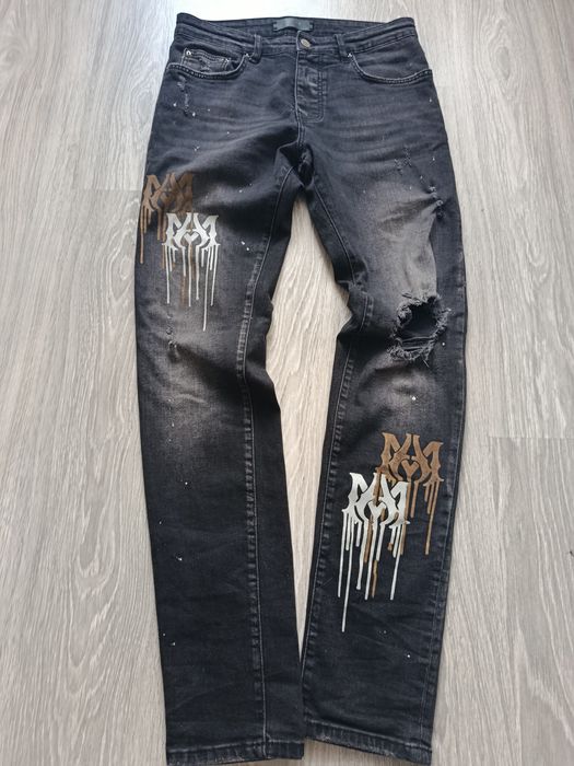 Джинсы amiri рваные