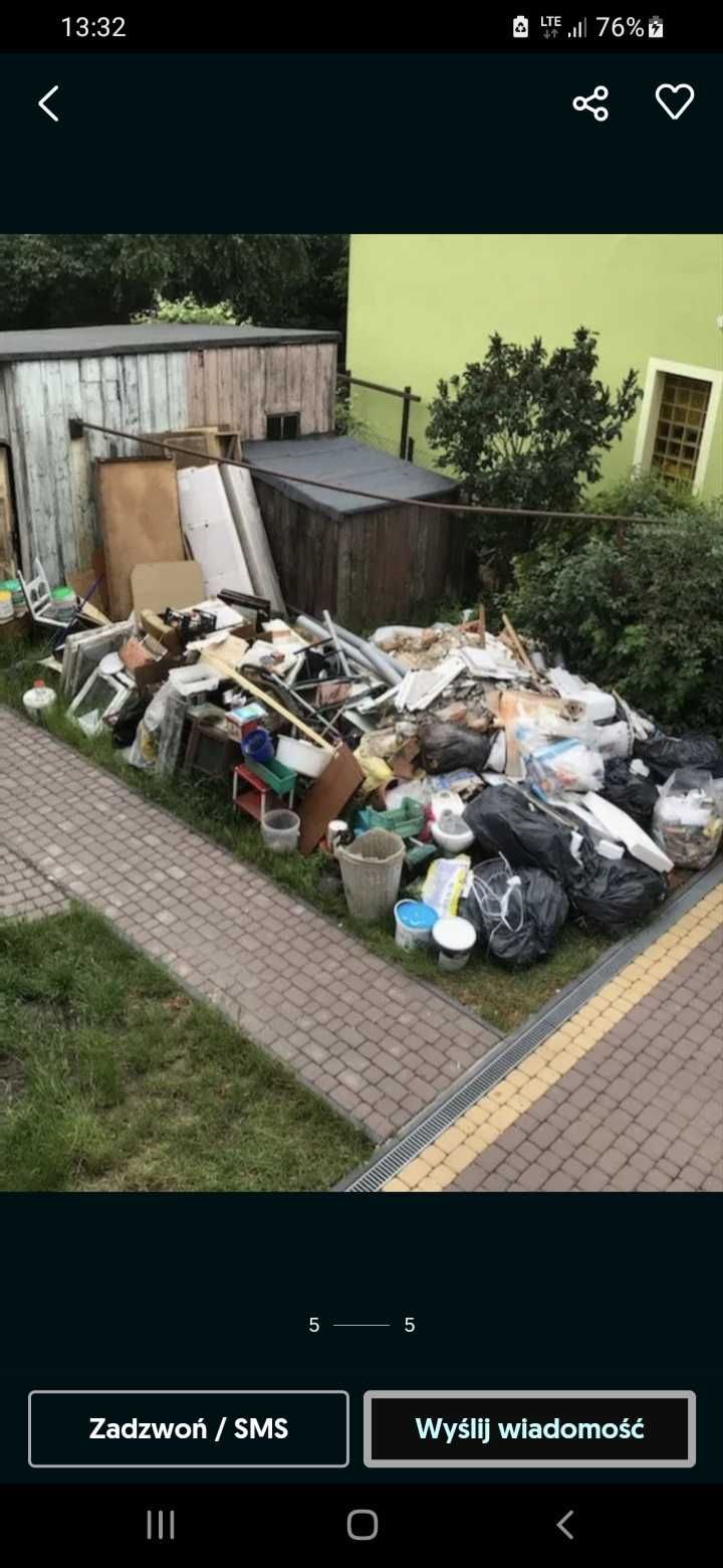 Opróżnianie mieszkań piwnic garaży strychów wywóz mebli utylizacja