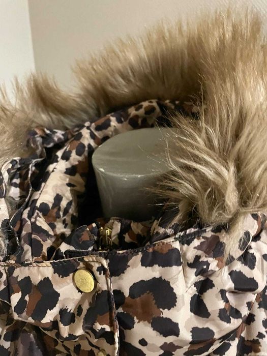 Kurtka zimowa damska H&M panterka rozm. S