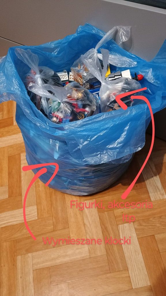 Klocki LEGO na kg, kilogramy razem 9,2kg
