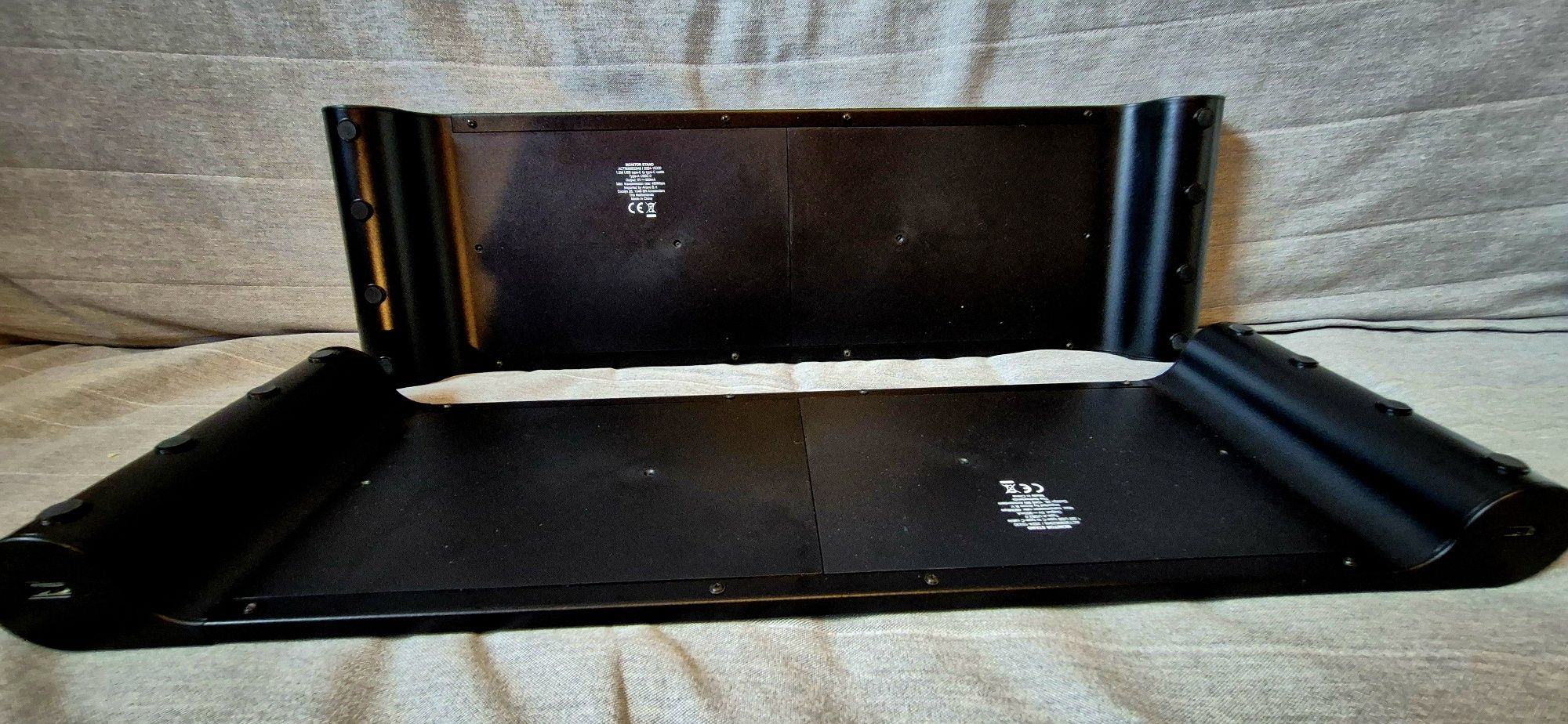 2x stojak pod monitor czarny 17x55cm