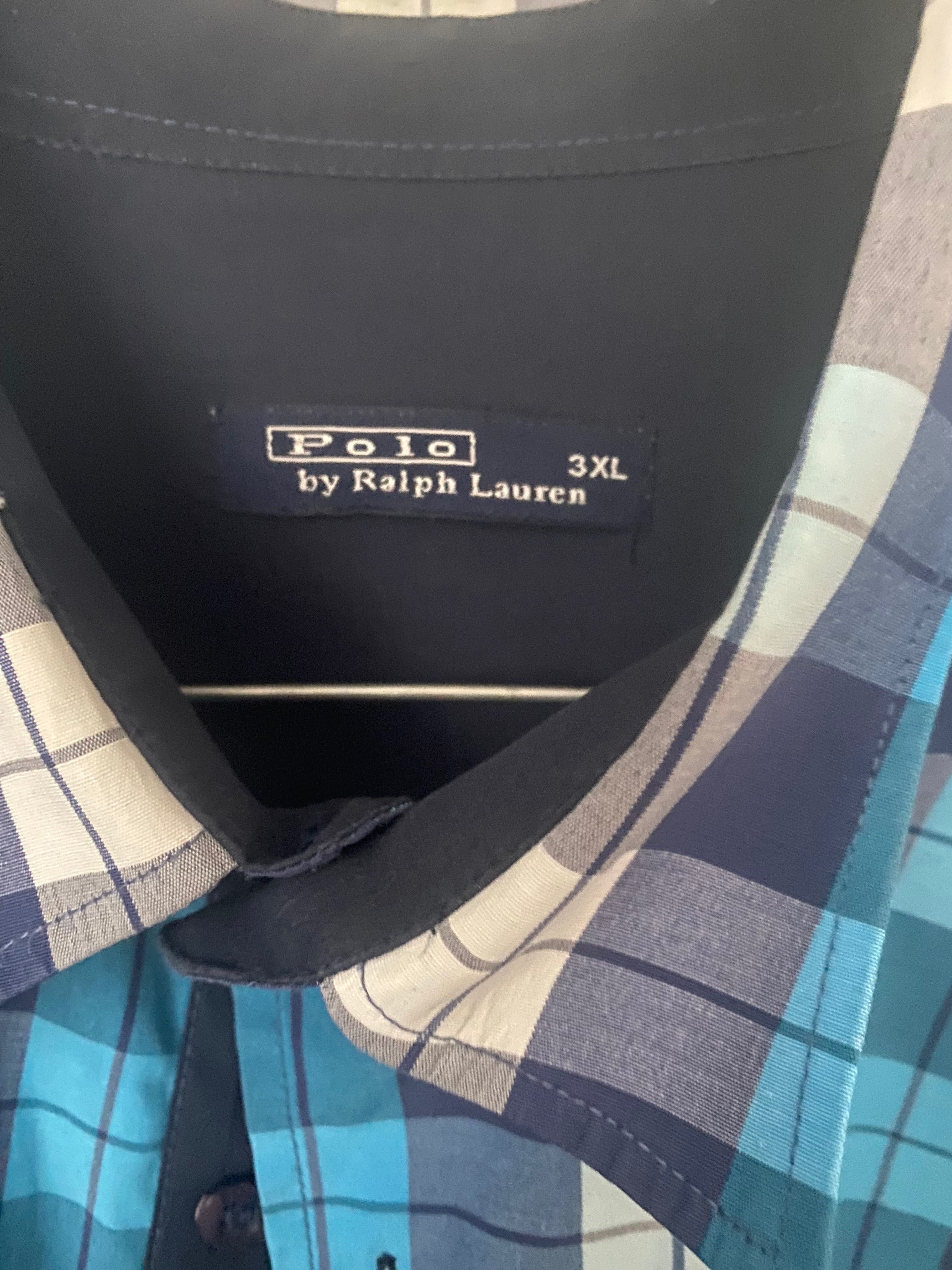 Koszula z Długim Rękawem Marki POLO - Wzór w Kratkę 3XL