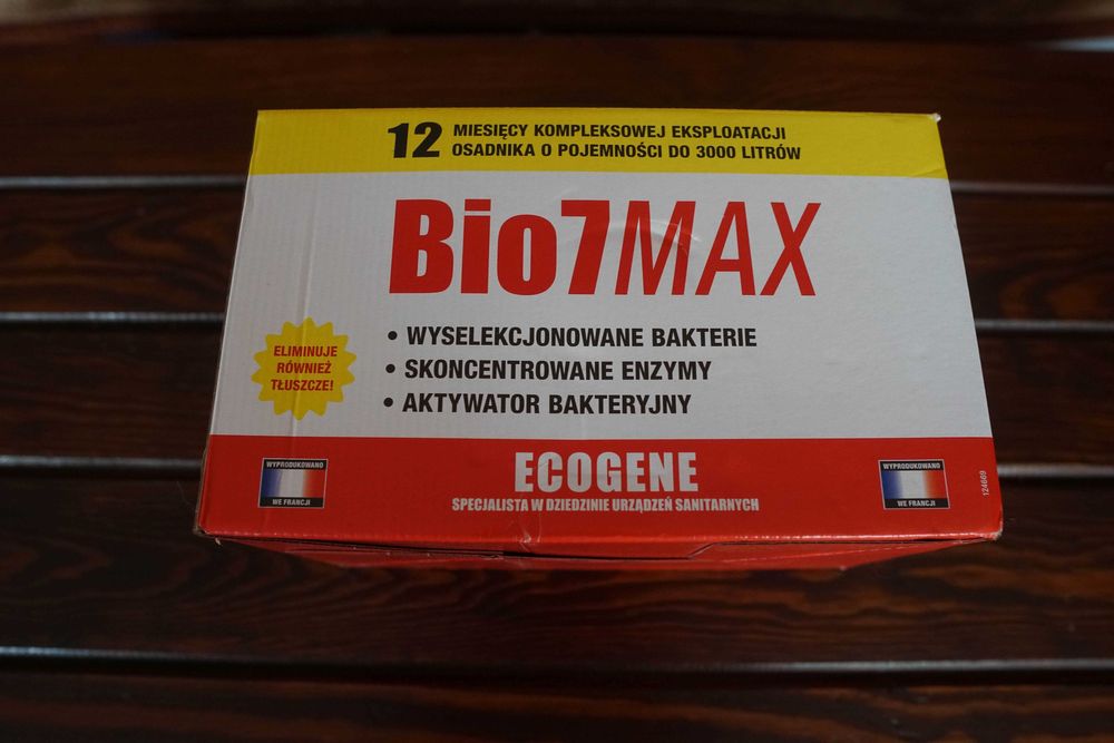 Bakterie do szamba i oczyszczalni BIO7 MAX 2KG