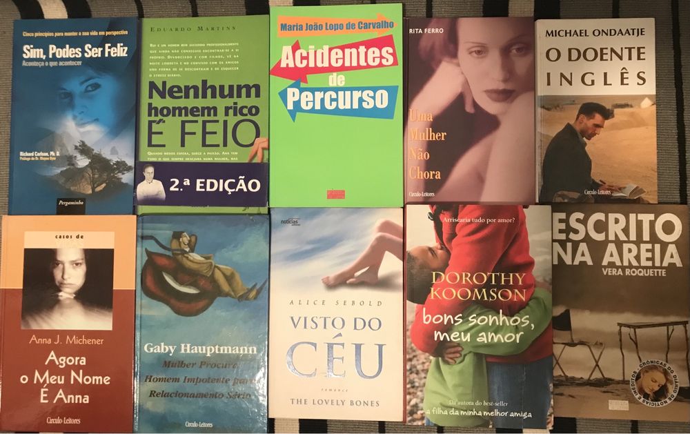 Livros Best Sellers 2€ cada
