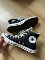 Converse czarne wysokie chuck taylor all star trampki buty