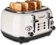 outlet toster korona 21676 srebrny/szary 1630 w regulacja temperatury