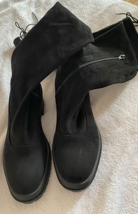 Сапоги ботфорти високі