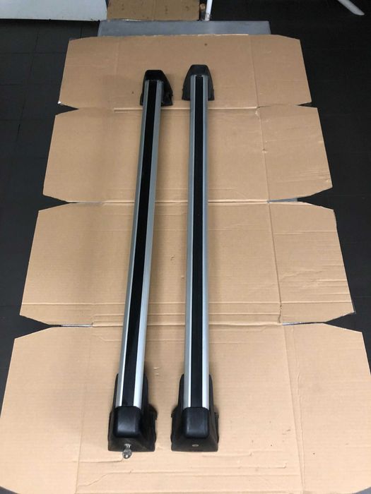 Oryginalny bagażnik dachowy na relingi alu do BMW X1 (E84)