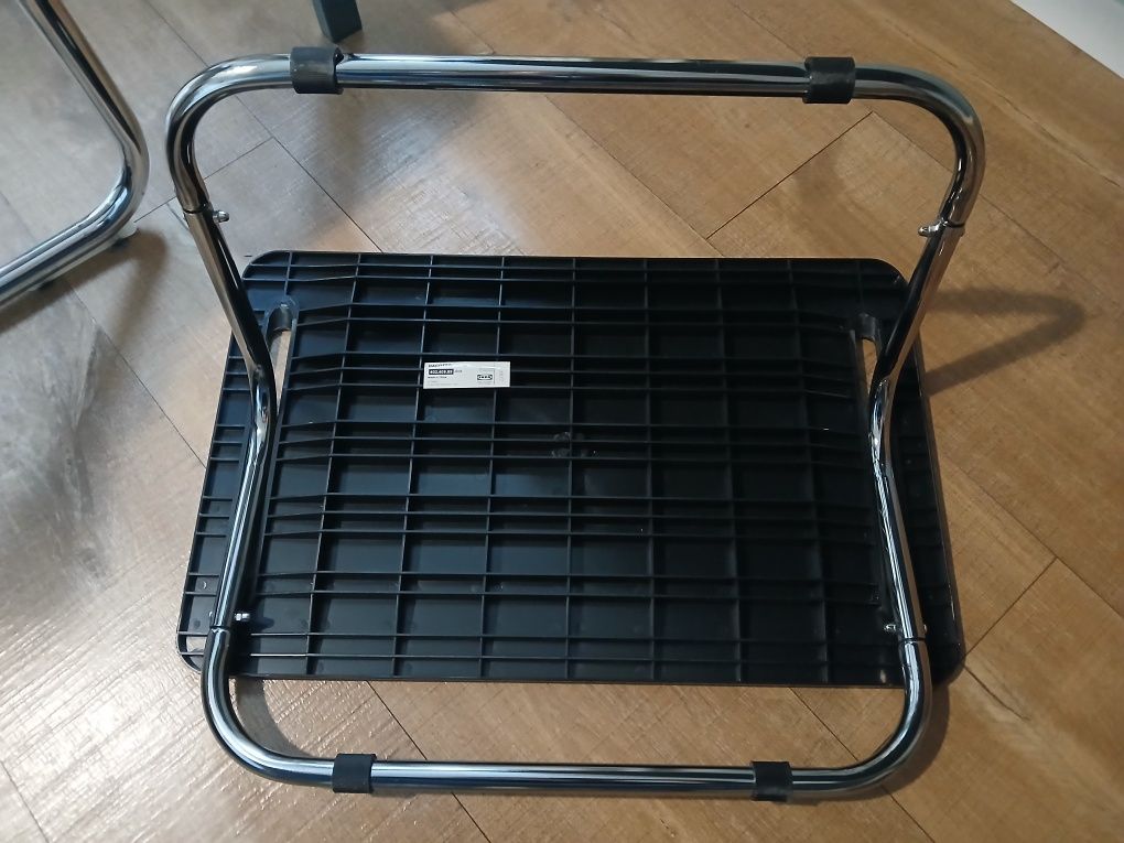 IKEA DAGOTTO czarny podnóżek biurowy pod biurko domowe biuro