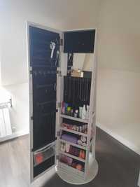 Organizer na biżuterię z lustrem 160 cm