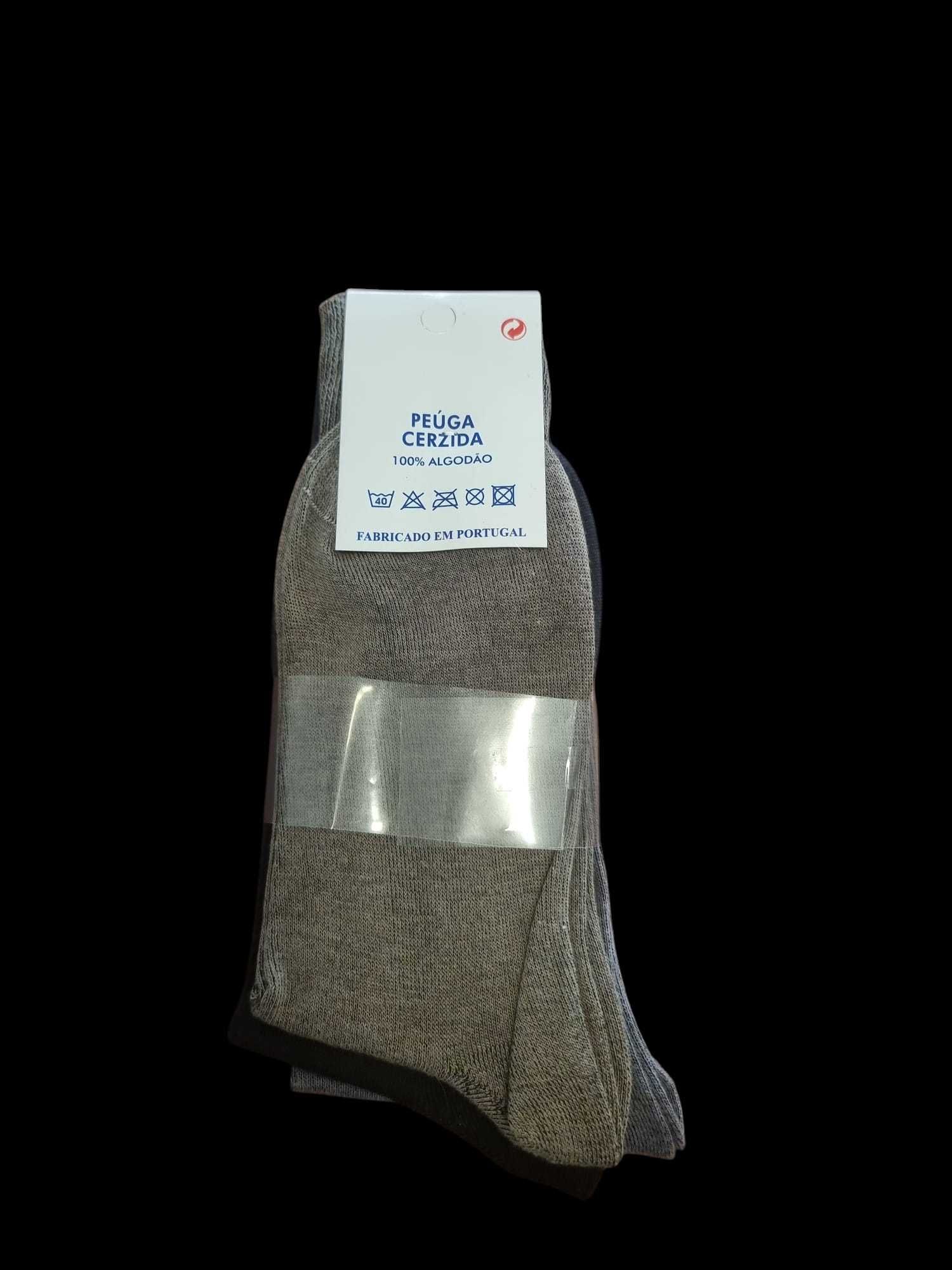 Pack 4 pares meias medicinais 100% algodão – novas