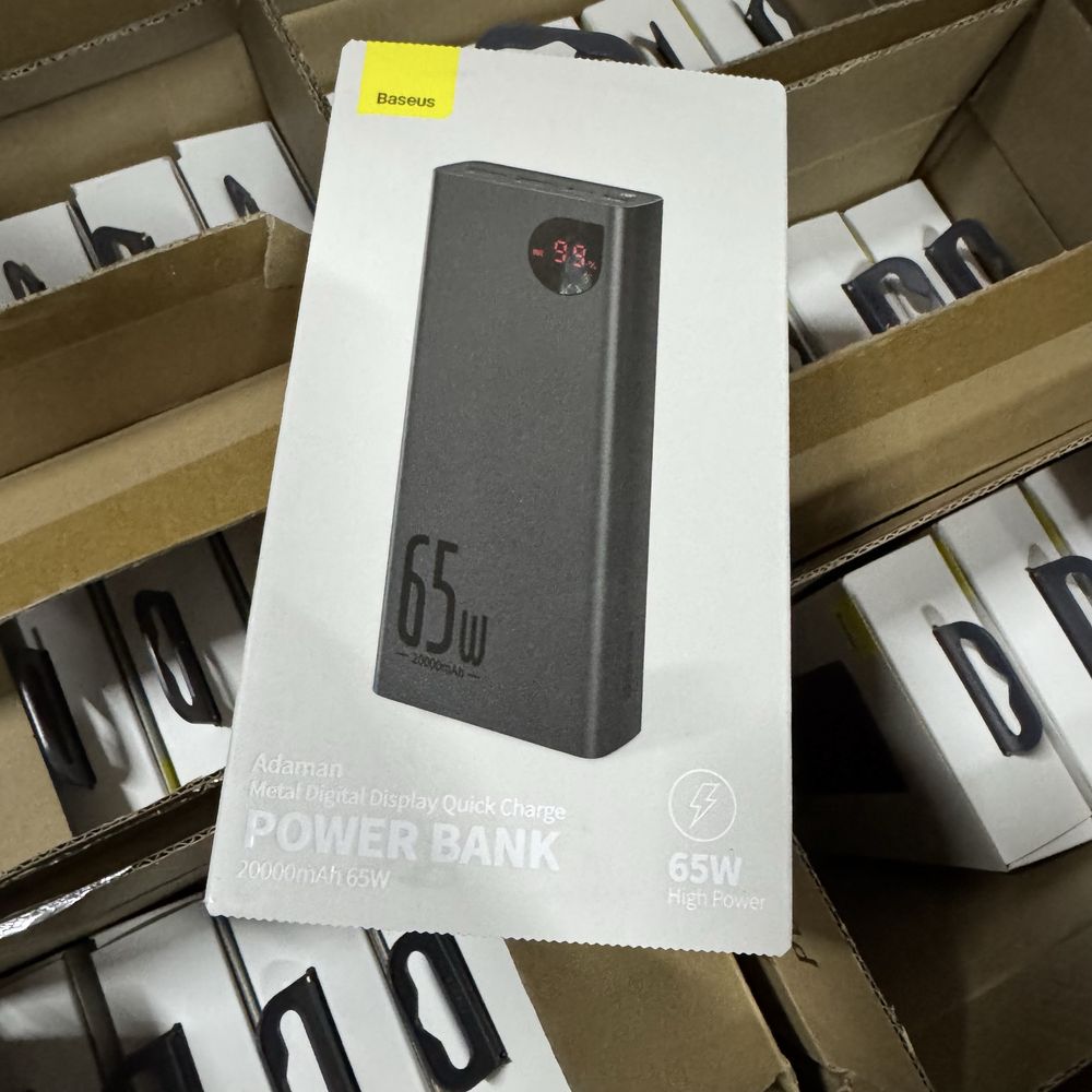 Опт Baseus Powerbank Adaman 65W 20000mAh Quick Charge Чорний