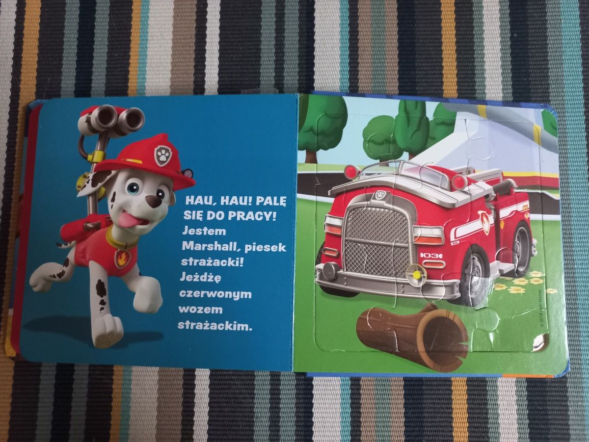 Książki z puzzlami psi patrol