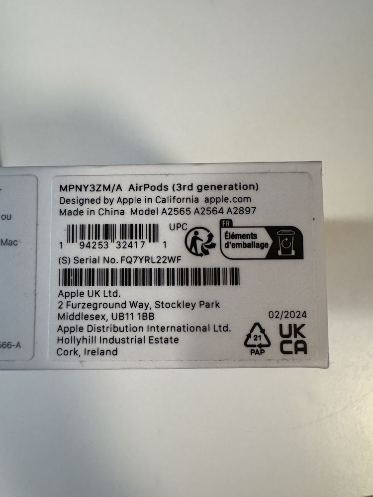 AirPods 3 generacja
