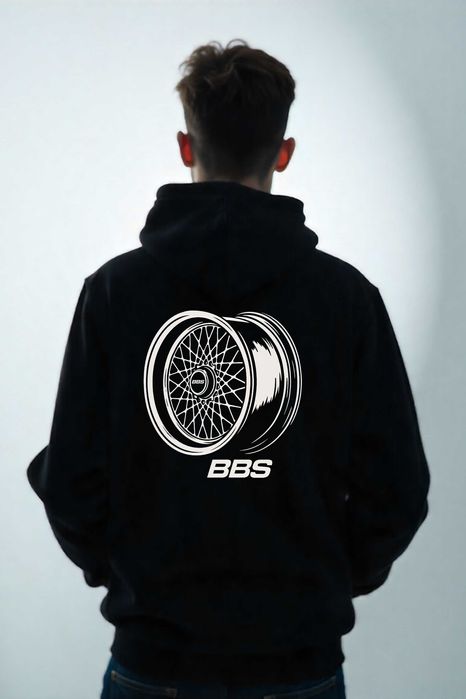 Męska Czarna Bluza M Felga BBS