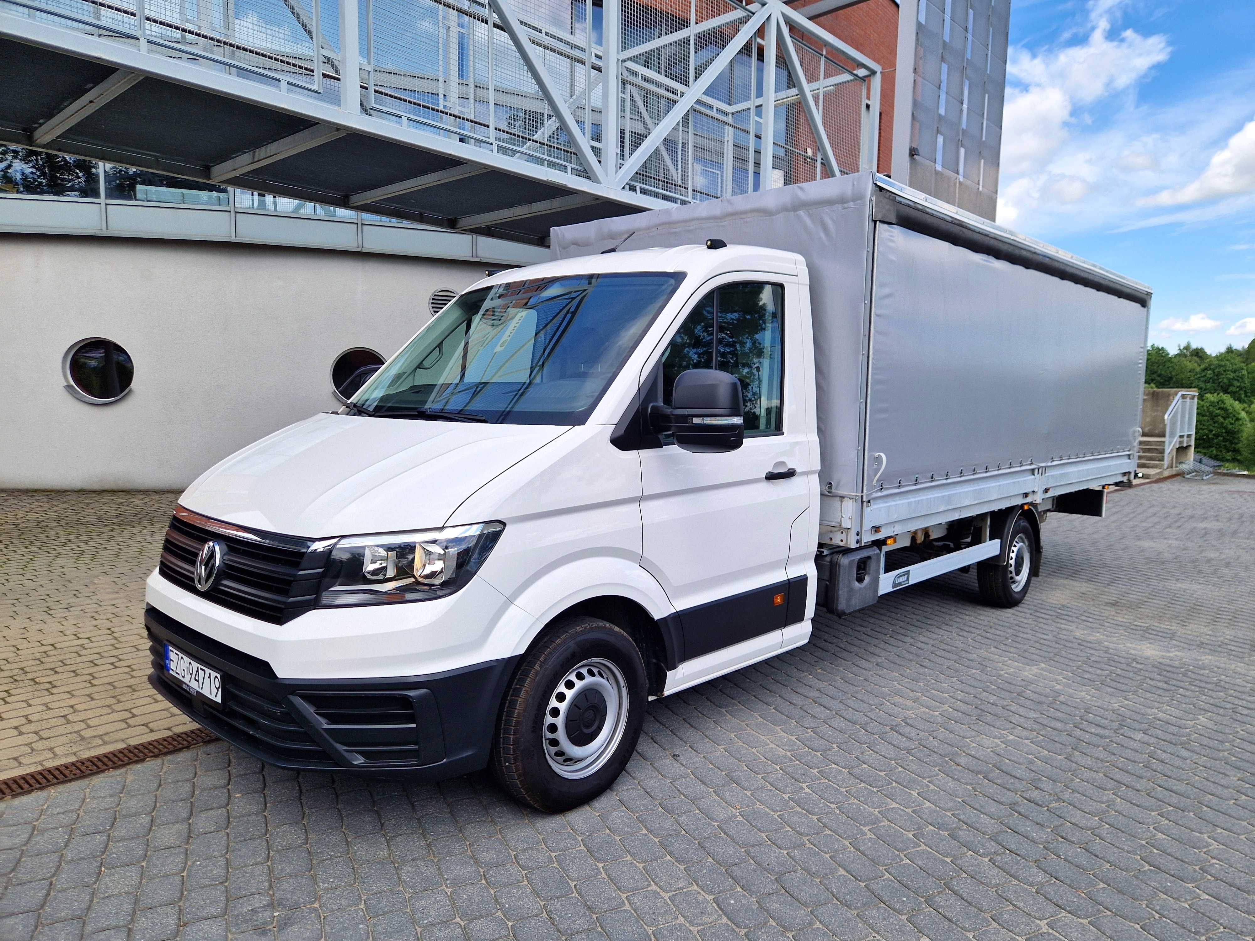 Volkswagen Crafter MAXI Plandeka Firanka Skrzynia 5,5m 1 Wł F-Vat 23%