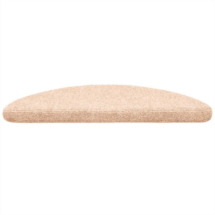 vidaXL Samoprzylepne nakładki na schody, 15 szt., 56x17x3 cm, kremowe