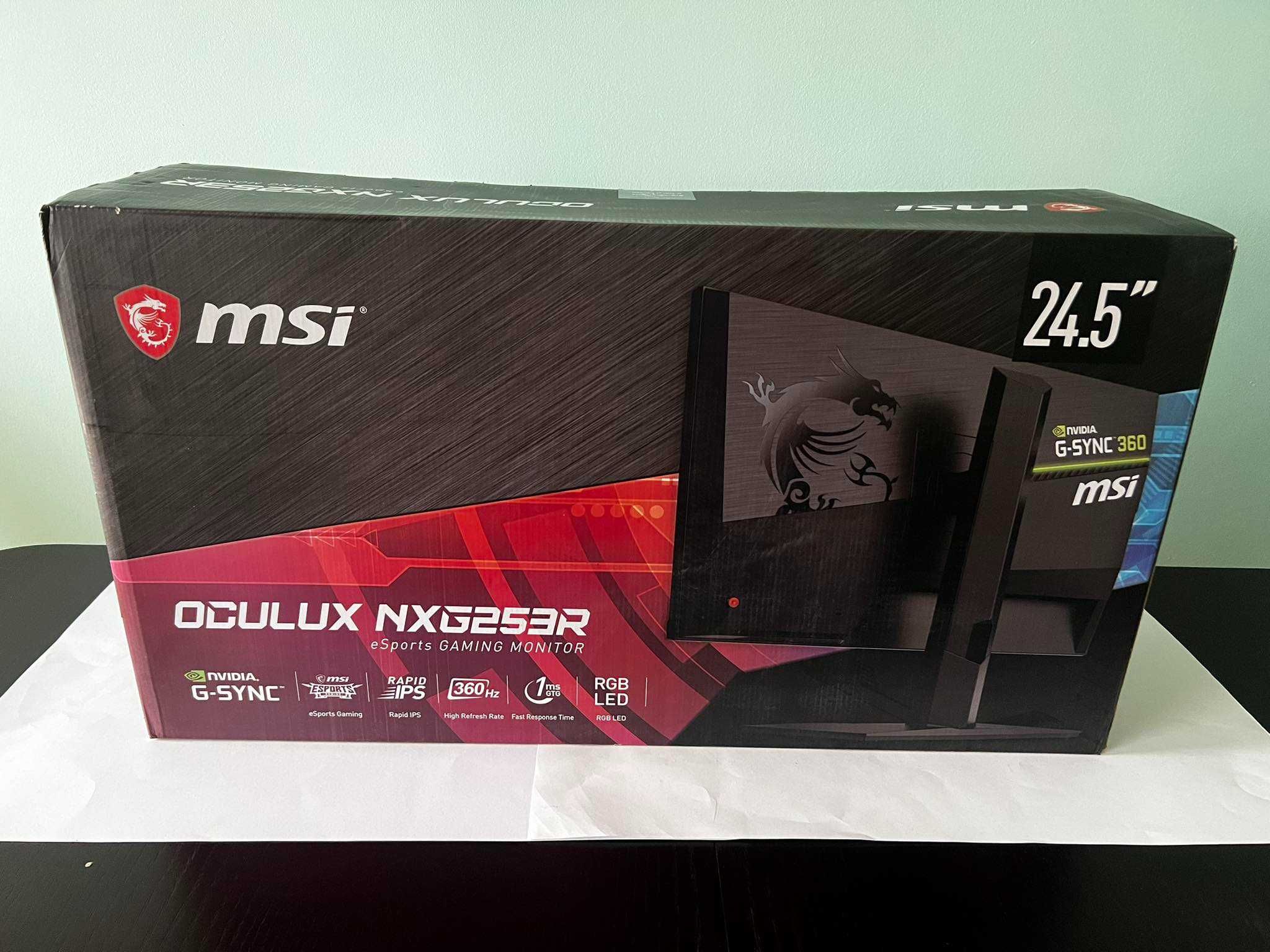 New Новий Монітор MSI Oculux NXG253R 24.5" 360Hz IPS 1ms G-SYNC HDR