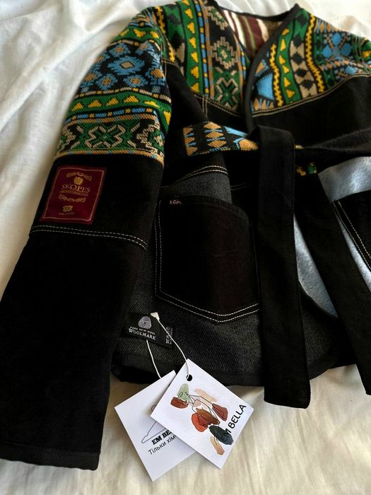 Куртка ручної роботи джинсовка утеплена