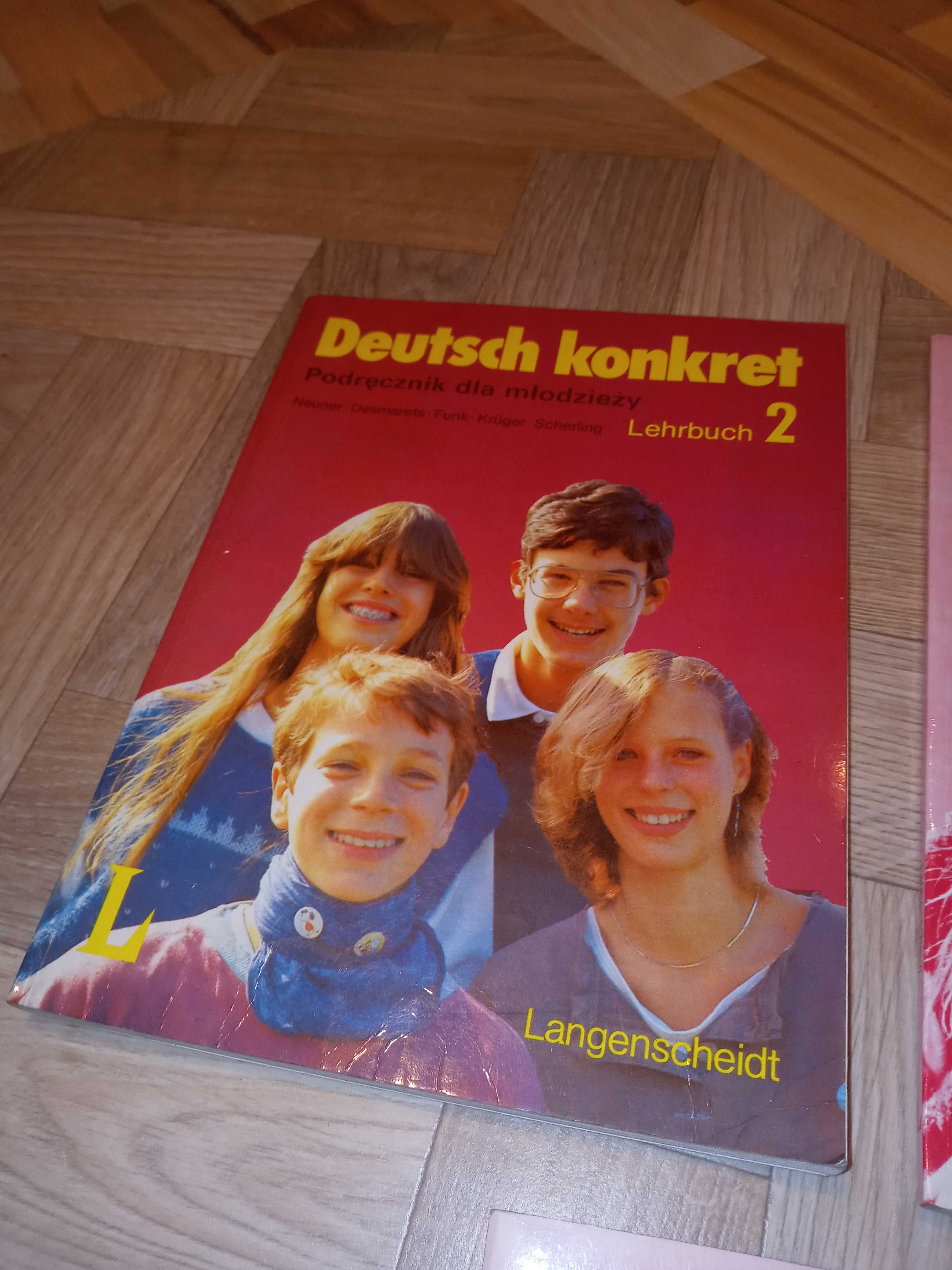 Deutsch konkret 2. Lehrbuch 2 i Arbeitsbuch 2 plus słowniczek.