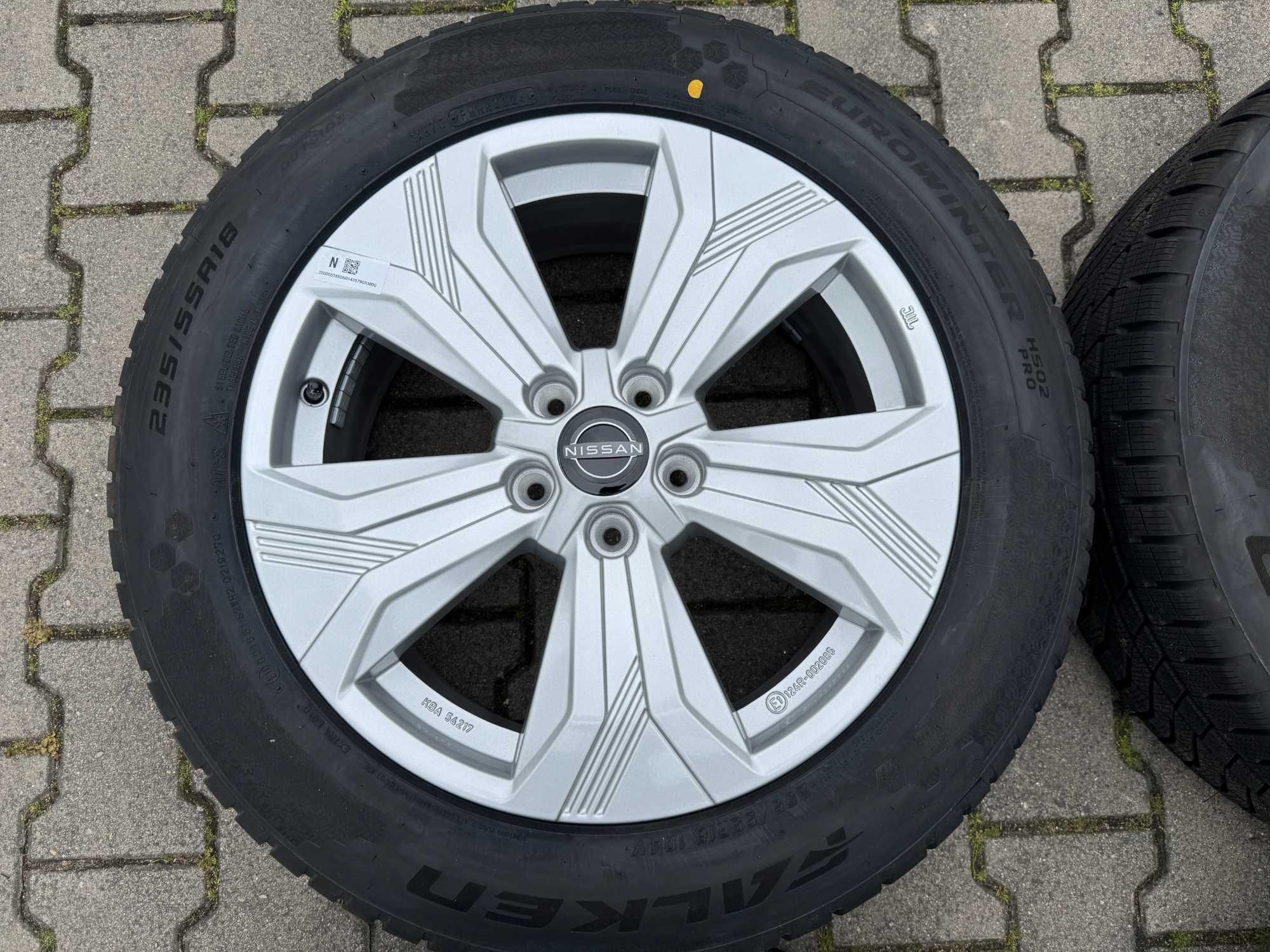 Nowe Org Koła Zimowe 18cali NISSAN Qashqai III (235/55r18 Falken 2024r