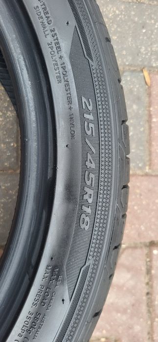 Nowe opony letnie demo Hankook Ventus Prime 3 . Rozmiar 215/45r18