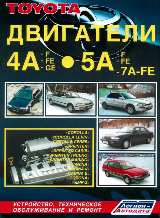 Книга: Двигатели Toyota 4A / 5A / 7A-FE Руководство по ремонту.