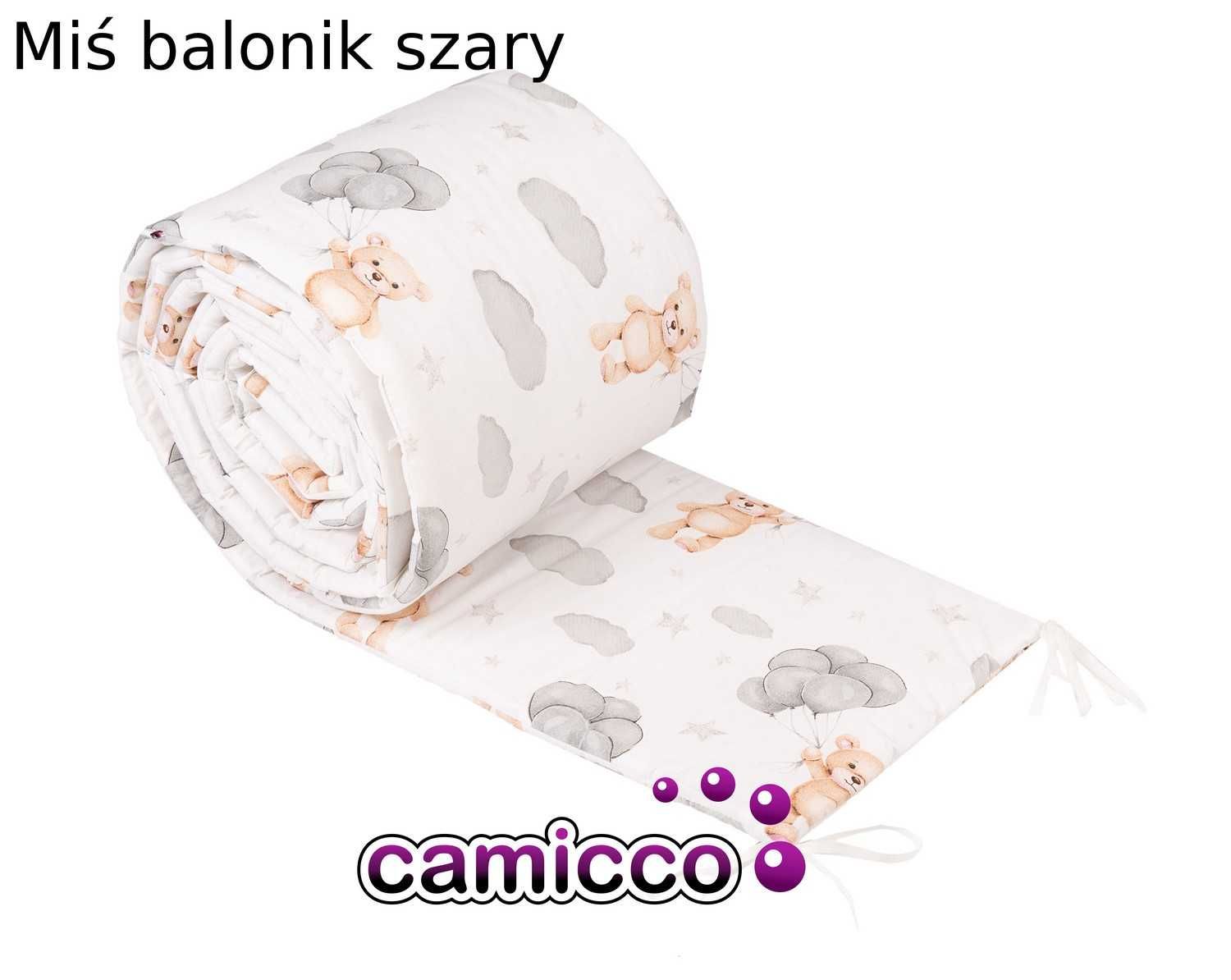 OCHRANIACZ na boczki do łóżeczka 180 x 30 cm bawełna łóżeczko CAMICCO