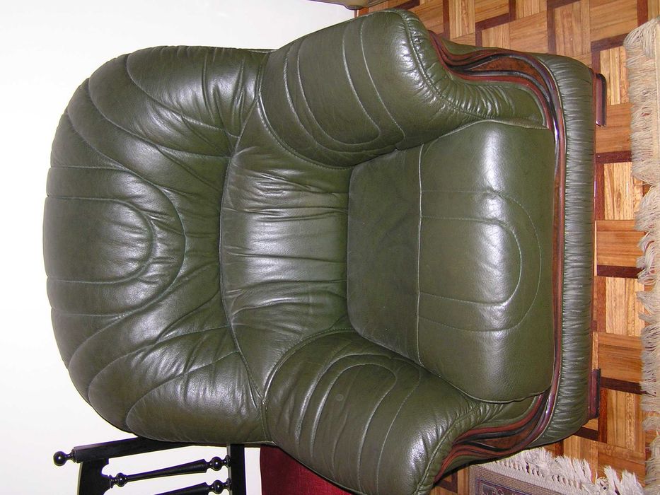 conjunto sofás em pele
