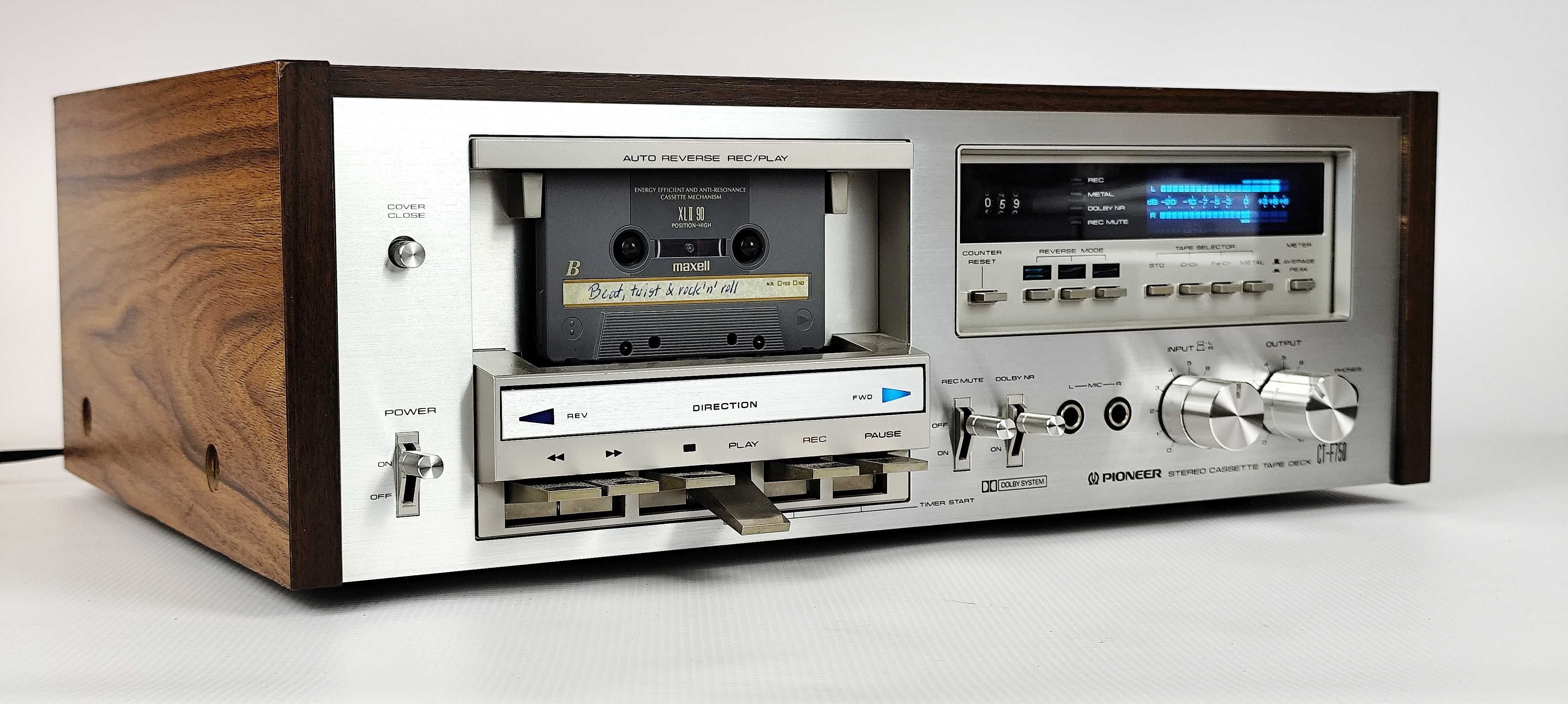 Pioneer CT-F750 blue line super magnetofon STAN KOLEKCJONERSKI