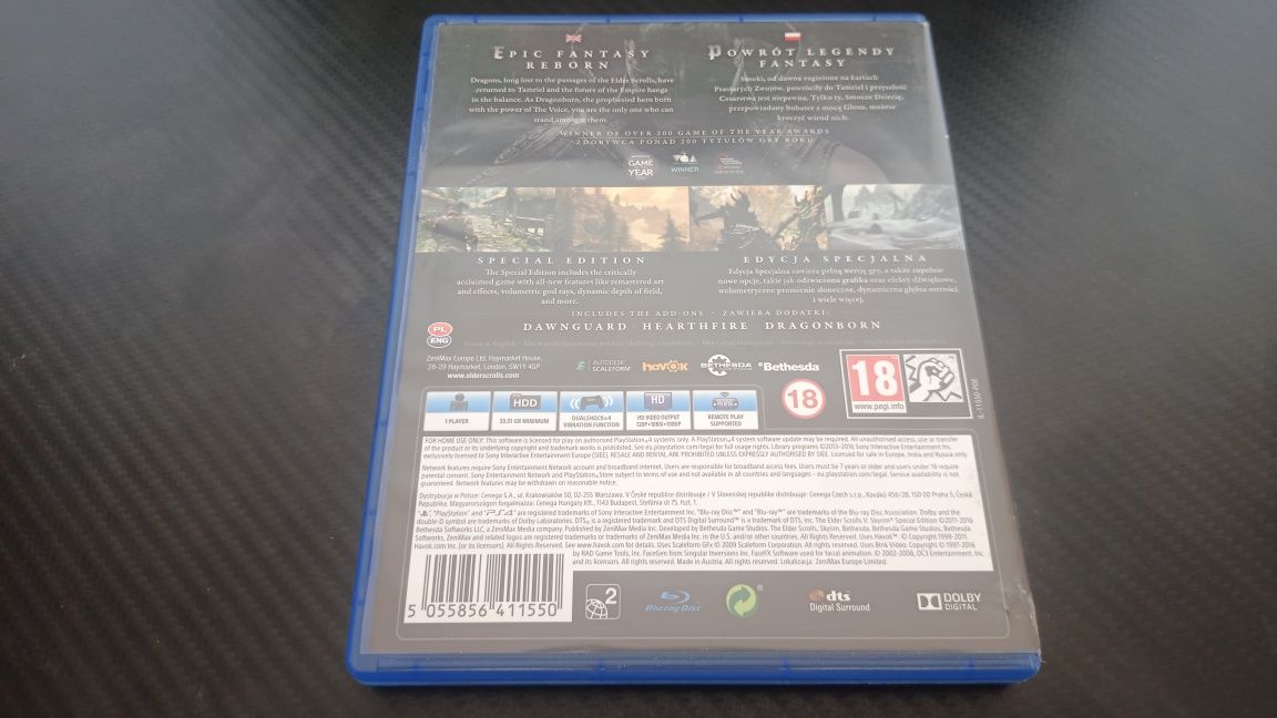 Skyrim Special Edition Dubbing PL PS4