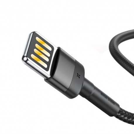 Kabel USB - Lightning iPhone Baseus Cafule czarny 1,5A 200cm 2m mocny