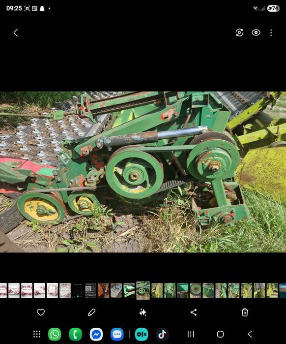 Claas mega 208 204 kombaj zbożowy dominator 105 przystawka kukurydzy