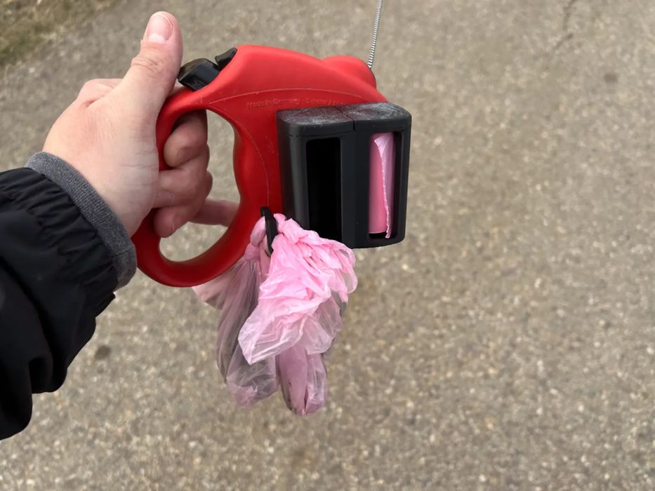 Dispensador de Sacos para Cão (2x) com Gancho