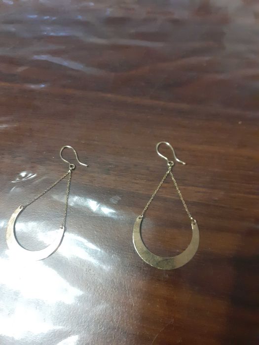 Piękne złote kolczyki