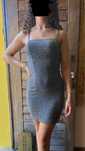 Vestido justo brilhante H&M (Divided) – ideal para festas!