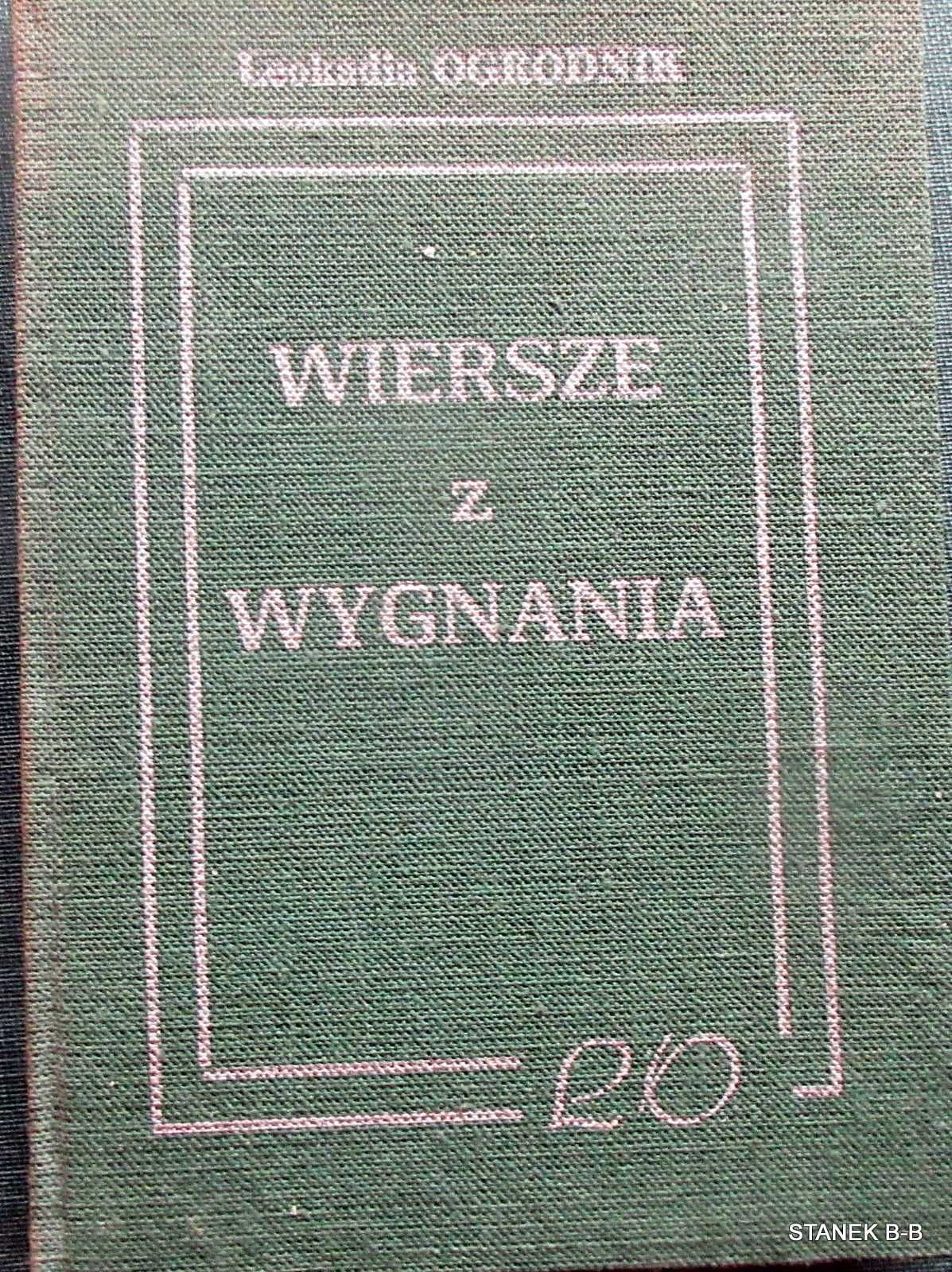 Wiersze z wygnania Leokadia Ogrodnik miniatura