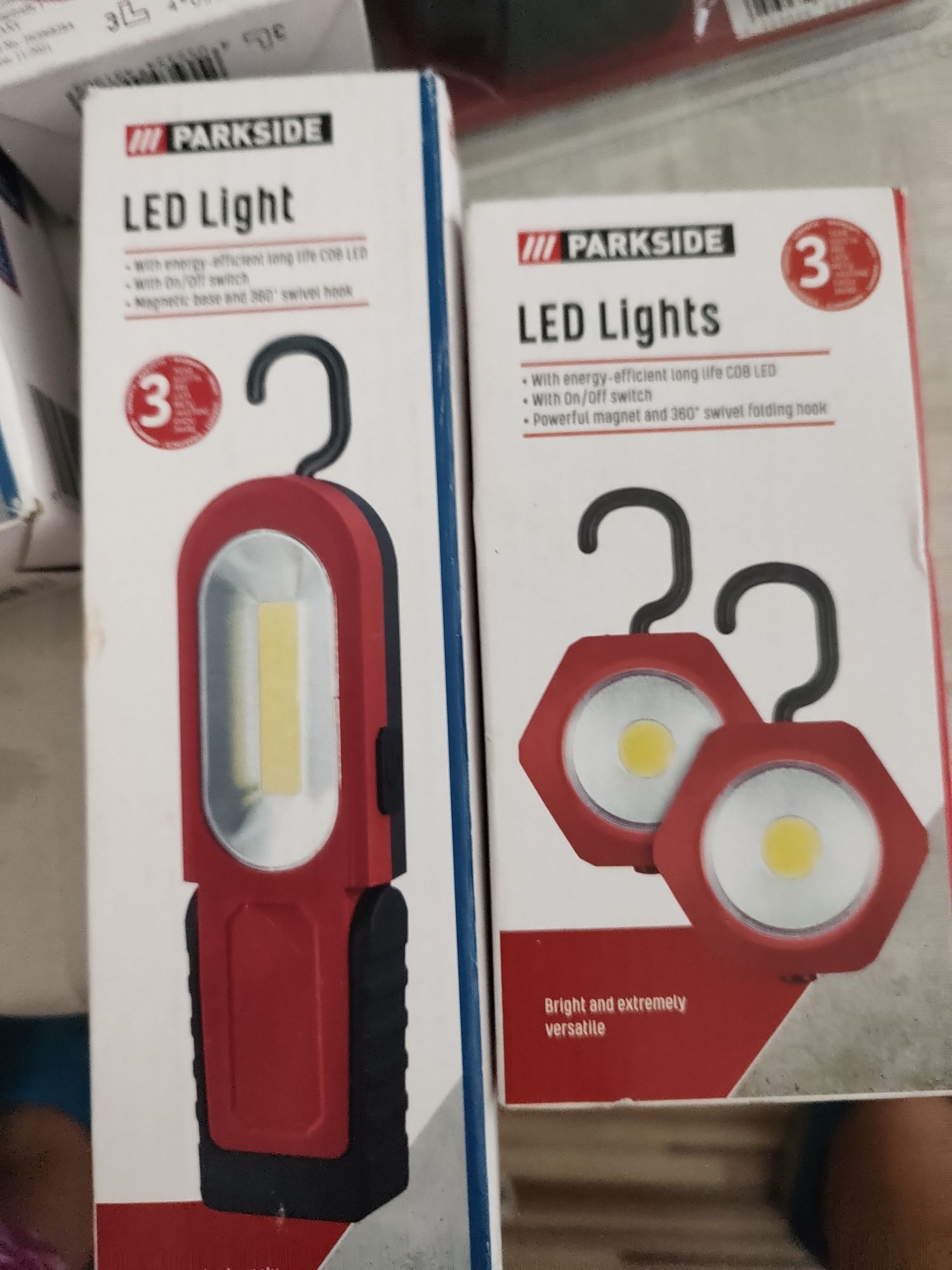 Nowa lampka LED  parkside z hakiem 2 rodzaje do wyboru