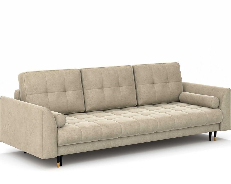 Sofa Candy 3-osobowa w tkaninie Riviera 21 – z funkcją spania