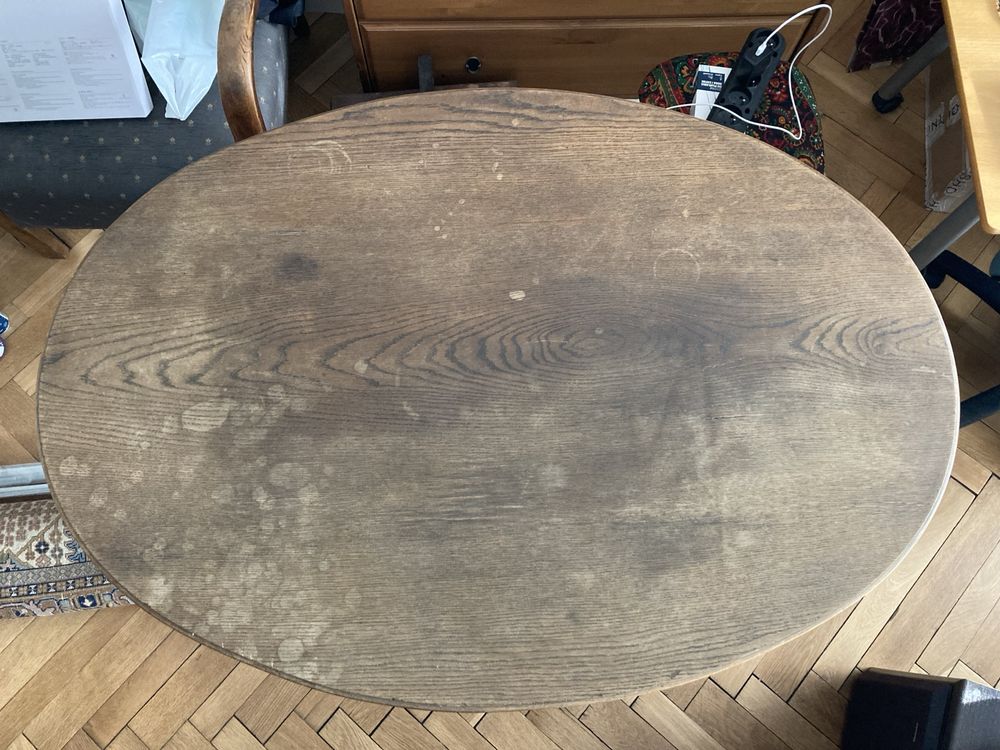 Stół dębowy fornirowany | do renowacji