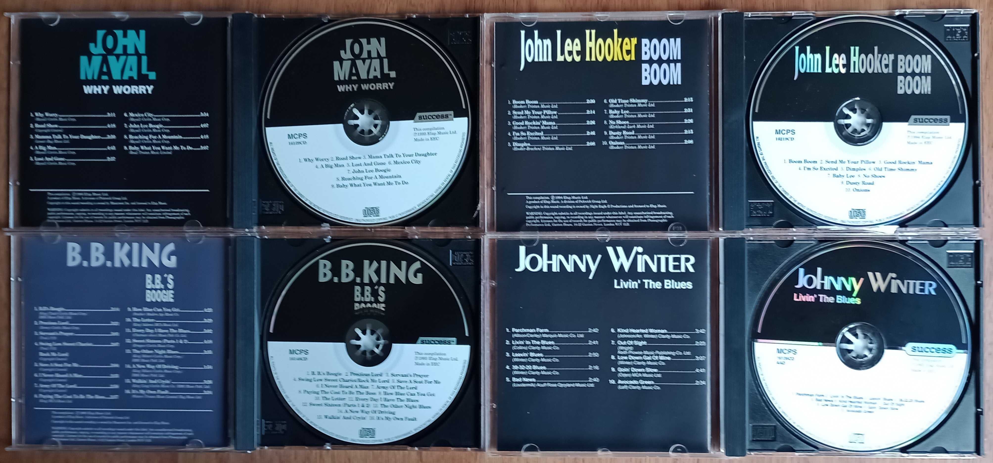 Blues 4 CDs B.B.King John Mayall John Lee Hooker Johnny Winter