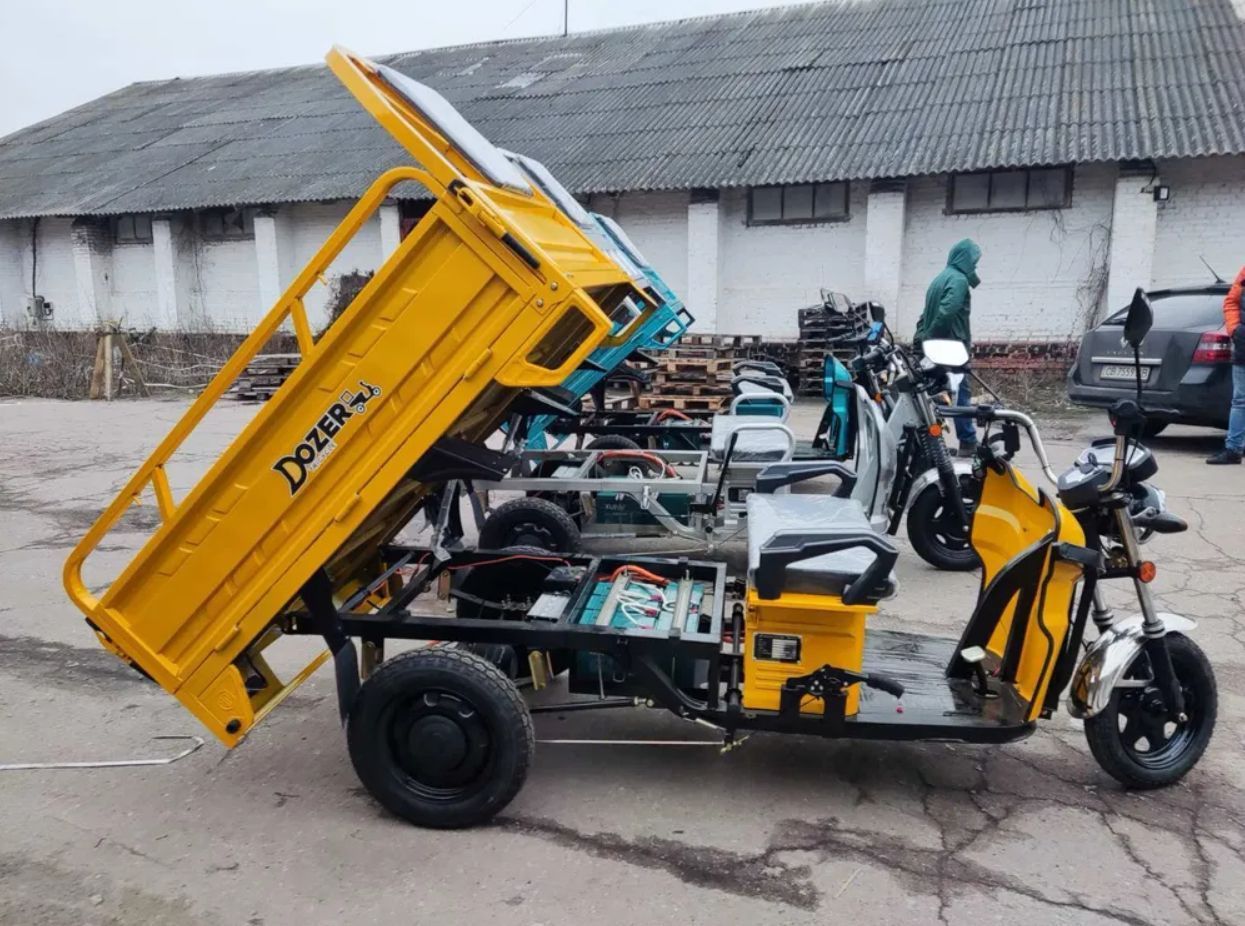 Електротрицикл вантажний, грузовой, муравей трицикл Dozer model 3